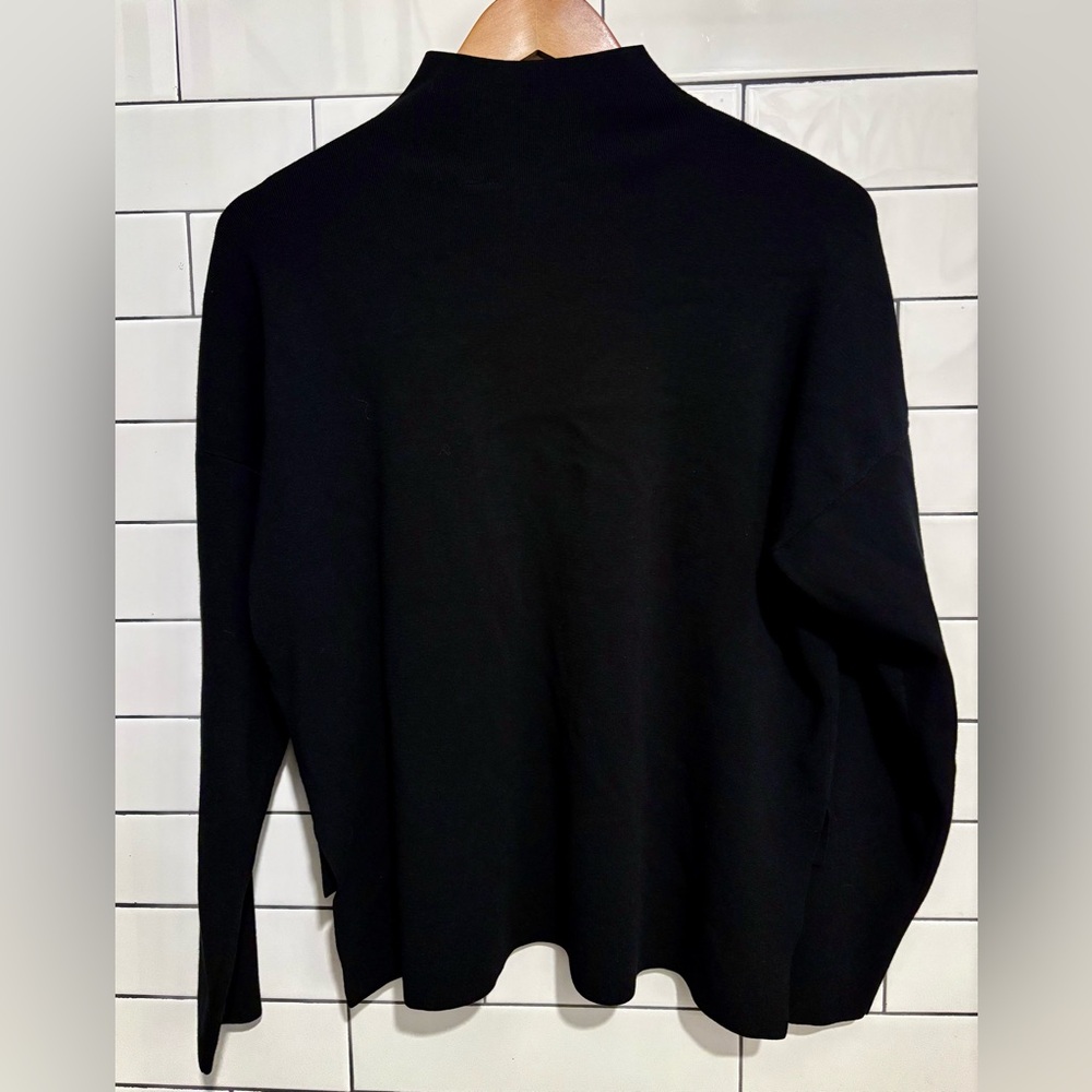 Ted Baker Izbelle Black and White funnel neck Graphic Sweater 1 - Picture 14 of 15
